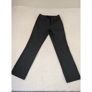 Oobe Womens Charcoal Gray Straight Leg Dress Pants Work Trousers Size 2/31